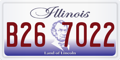 IL license plate B267022