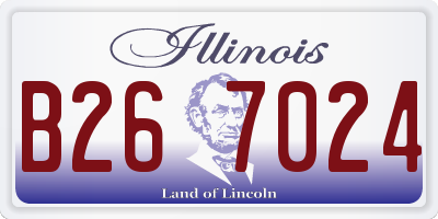 IL license plate B267024