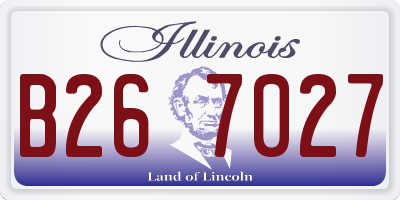 IL license plate B267027