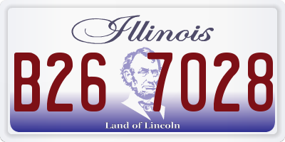 IL license plate B267028