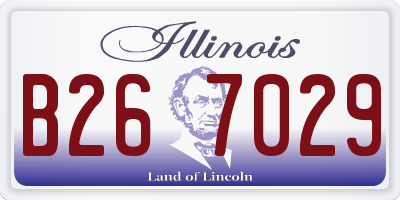 IL license plate B267029