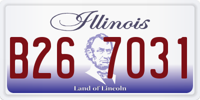 IL license plate B267031