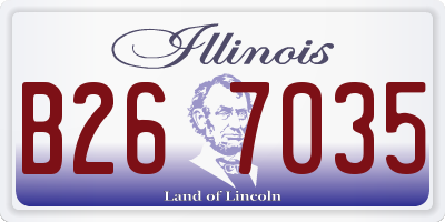 IL license plate B267035