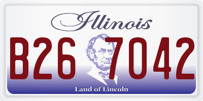 IL license plate B267042