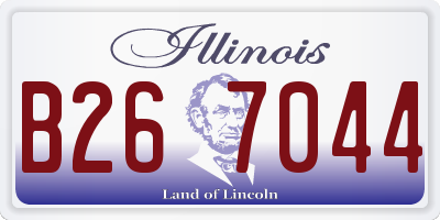 IL license plate B267044