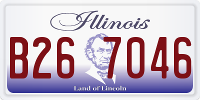 IL license plate B267046