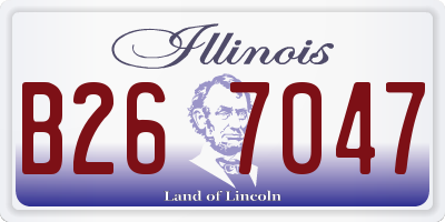 IL license plate B267047