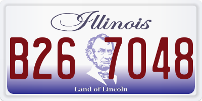 IL license plate B267048