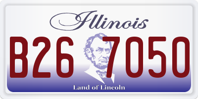 IL license plate B267050
