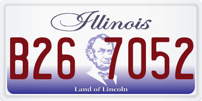 IL license plate B267052