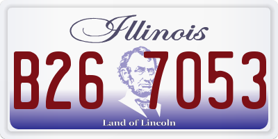 IL license plate B267053