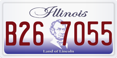IL license plate B267055