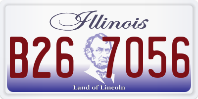 IL license plate B267056
