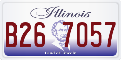 IL license plate B267057