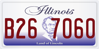 IL license plate B267060