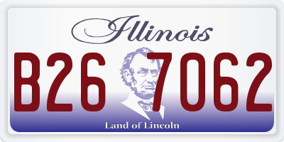 IL license plate B267062