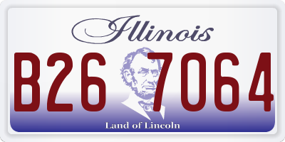 IL license plate B267064