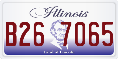 IL license plate B267065