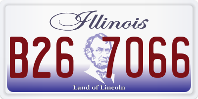 IL license plate B267066