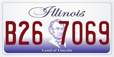 IL license plate B267069