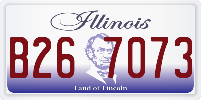 IL license plate B267073