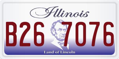 IL license plate B267076