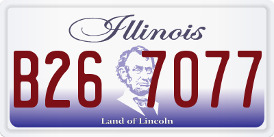 IL license plate B267077