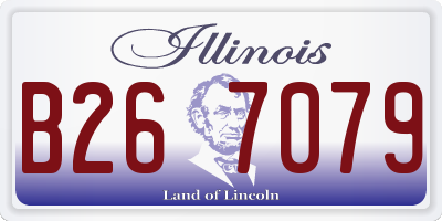 IL license plate B267079