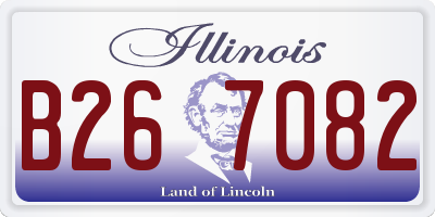 IL license plate B267082
