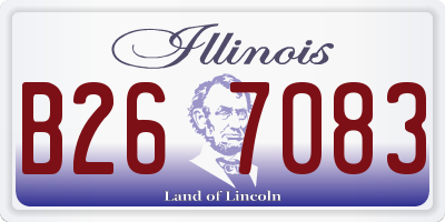 IL license plate B267083