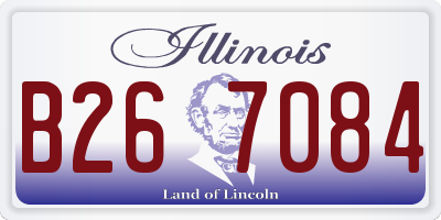 IL license plate B267084