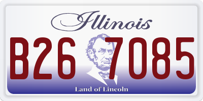 IL license plate B267085