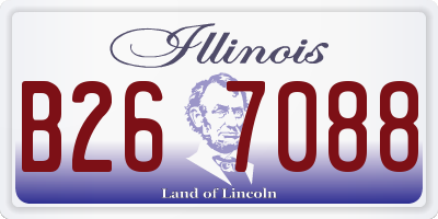 IL license plate B267088