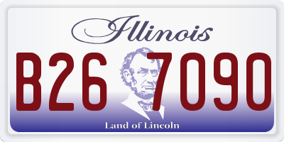 IL license plate B267090