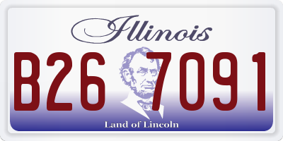 IL license plate B267091