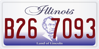IL license plate B267093