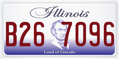 IL license plate B267096