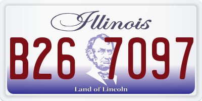 IL license plate B267097