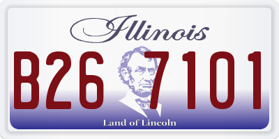IL license plate B267101