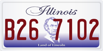 IL license plate B267102