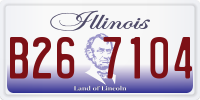 IL license plate B267104