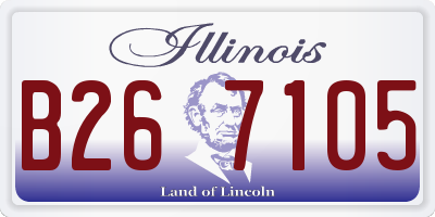 IL license plate B267105