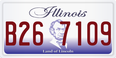 IL license plate B267109