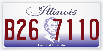 IL license plate B267110