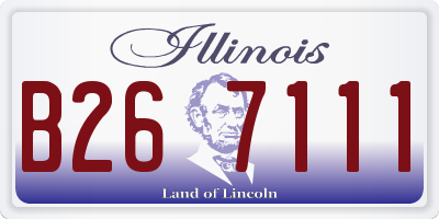 IL license plate B267111