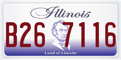 IL license plate B267116