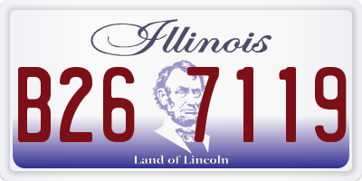 IL license plate B267119