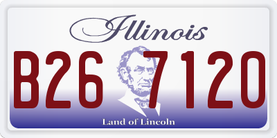 IL license plate B267120
