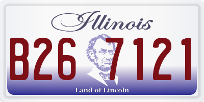 IL license plate B267121