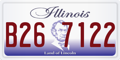 IL license plate B267122